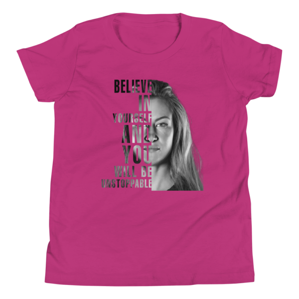 Miesha Tate "Believe" Youth Short Sleeve T-Shirt - Image 2