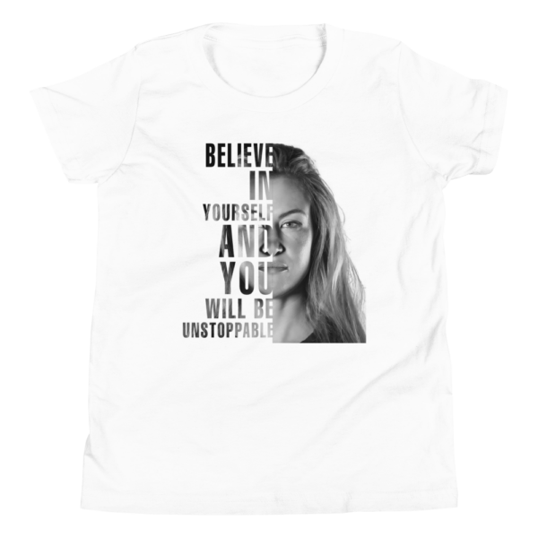 Miesha Tate "Believe" Youth Short Sleeve T-Shirt - Image 4