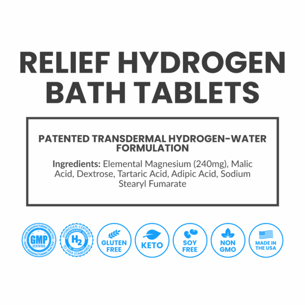 RELIEF Hydrogen Bath Bomb Tablets - Image 2