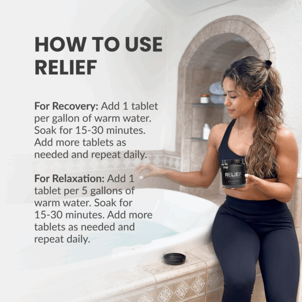 RELIEF Hydrogen Bath Bomb Tablets - Image 5