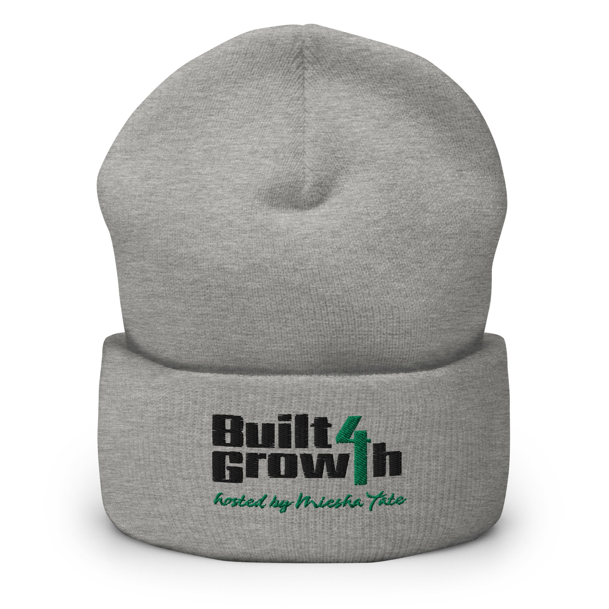 Built 4 Growth Cuffed Beanie – 100% Turbo Acrylic, Hypoallergenic, Unisex, Hand Washable – Perfect Headwear for All Seasons