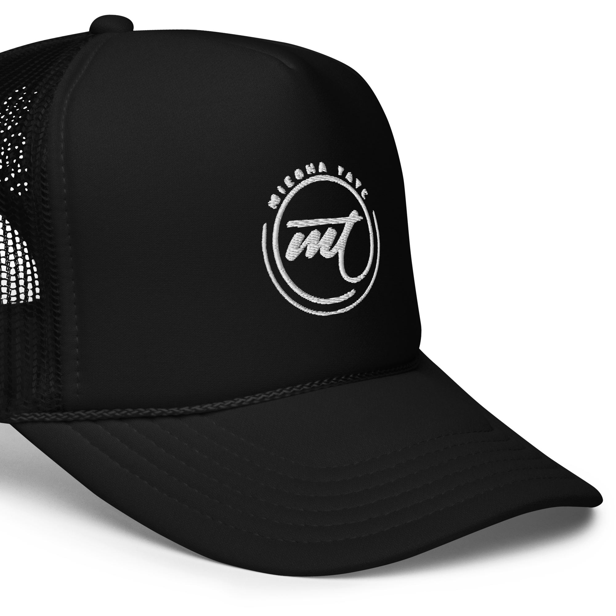 Miesha Tate Embroidered Foam Trucker Hat – Premium Polyester, Adjustable Snap, Breathable Mesh