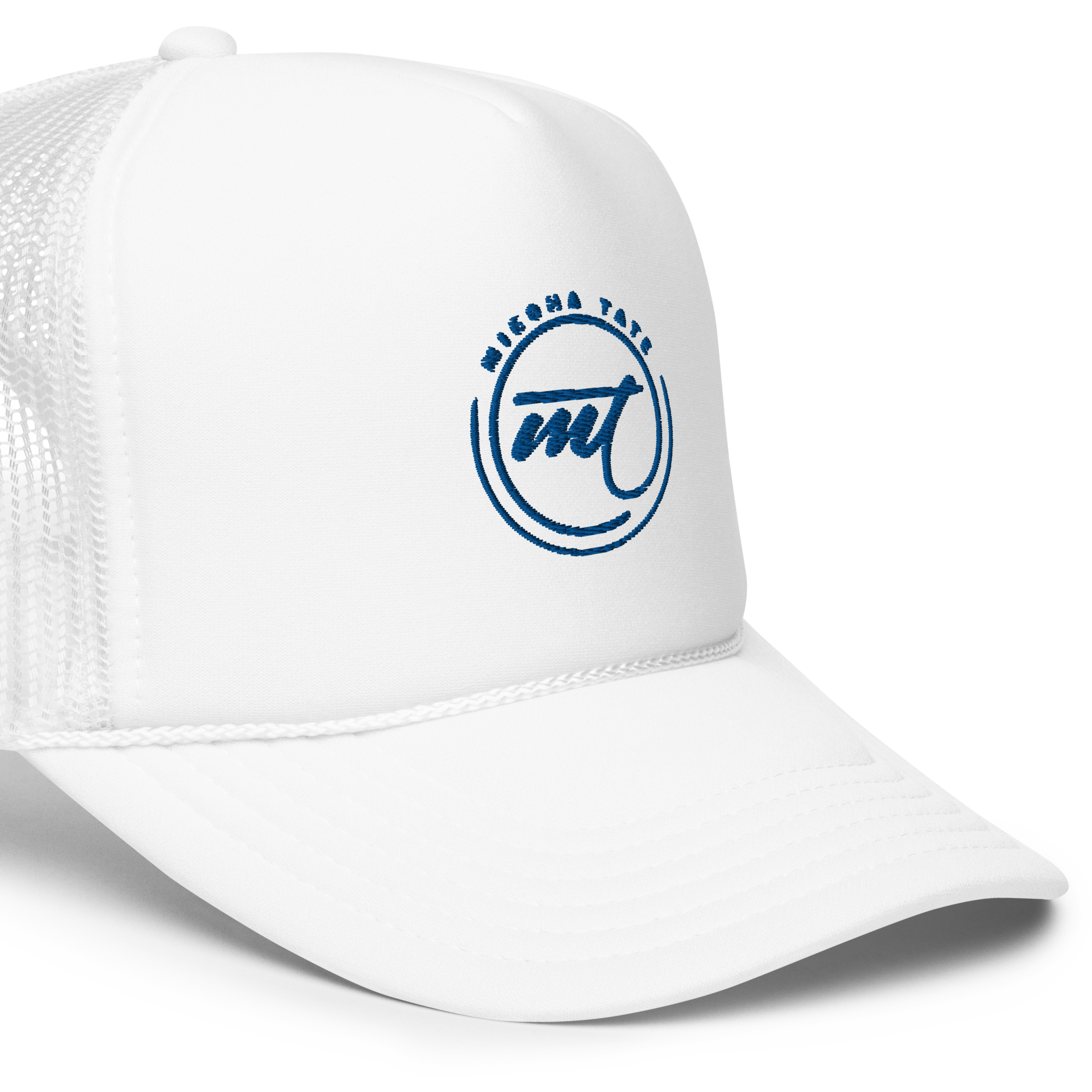 Miesha Tate Embroidered Foam Trucker Hat – Adjustable, Breathable Polyester Cap – One Size Fits Most