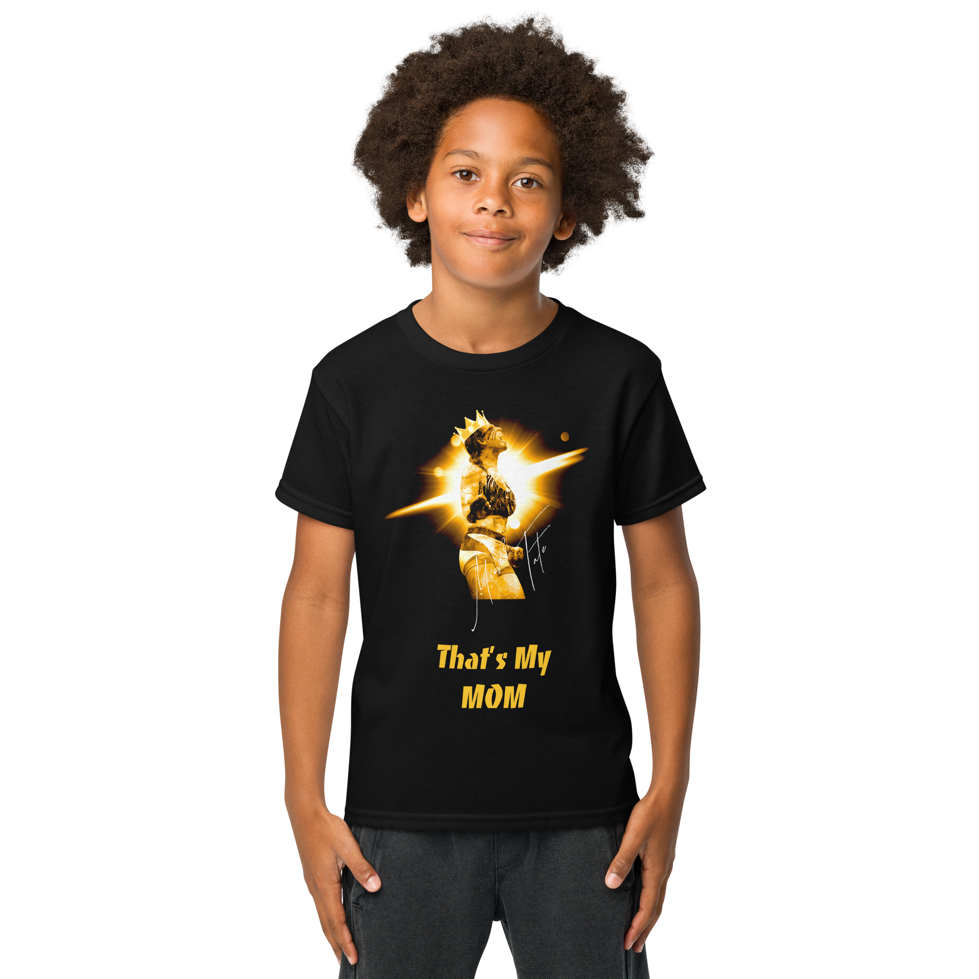 Miesha Tate Queen of the Cage Youth T-Shirt – Moisture‑Wicking, 50/50 Cotton‑Poly Blend, Modern Fit