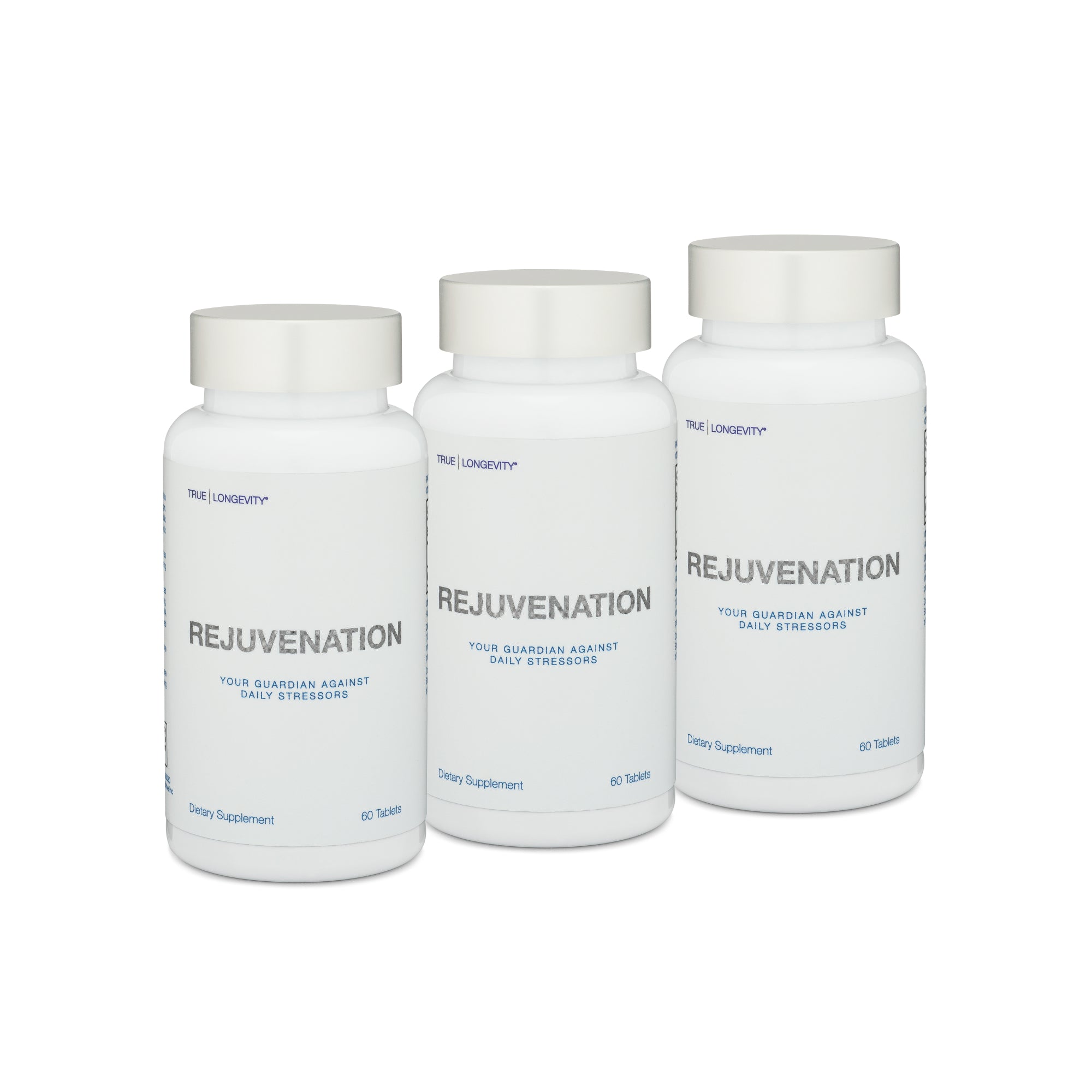 Three 60ct Rejuvenation H2 Hydrogen‑Rich Water Tablets – Unflavored / Raspberry